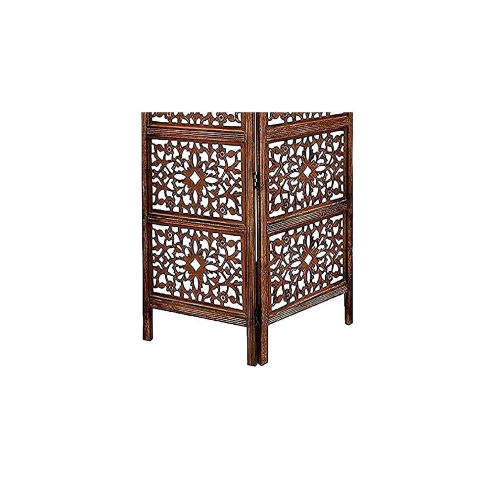 Bernard Solid Wood 4 Panel Room Divider