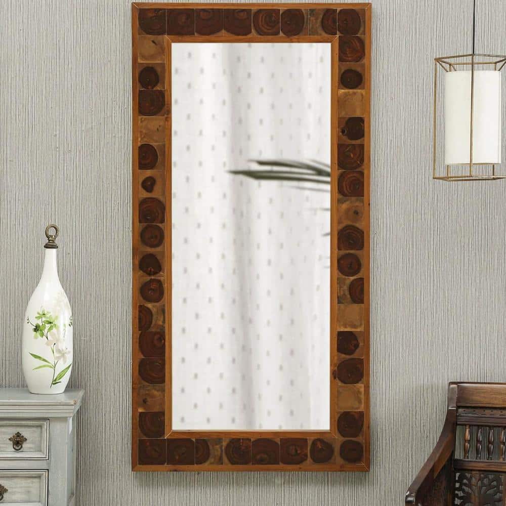 Grove Wooden Blocks Patchwork Wall Mirror