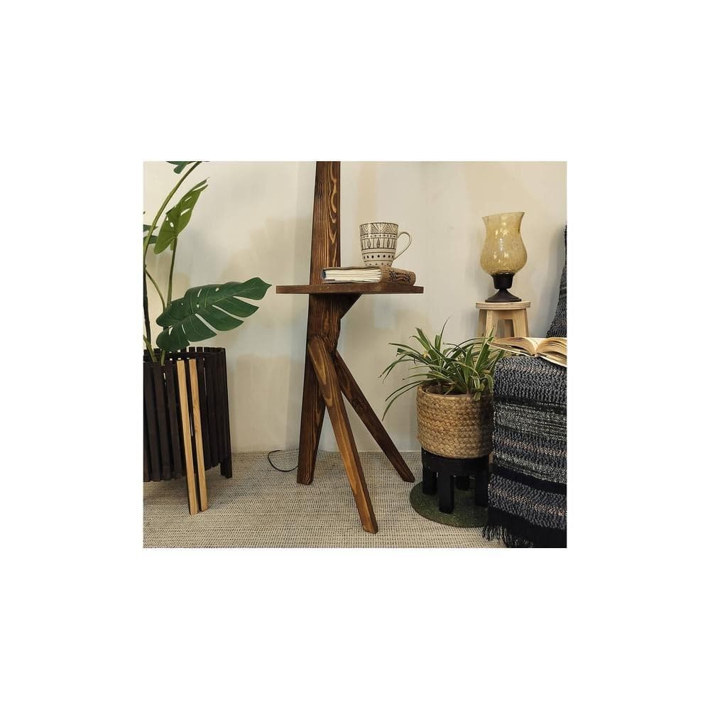Hubert Beige Jute Floor Lamp with Beige Jute Base