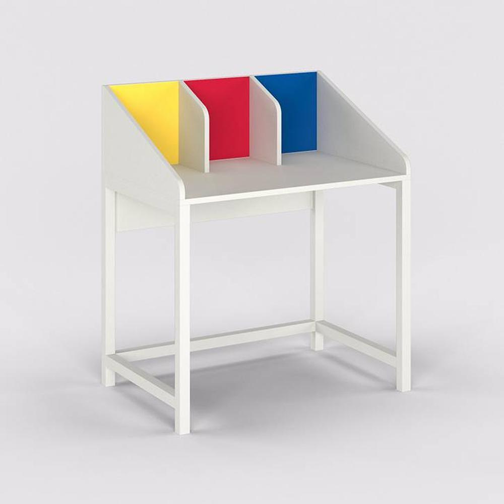 Color Play Study Table - White