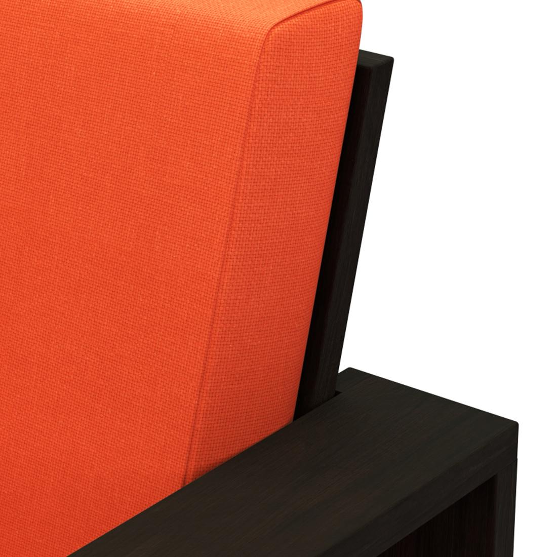 Parson 2 Seater Wooden Sofa  In American Walnut Finish (Lava)