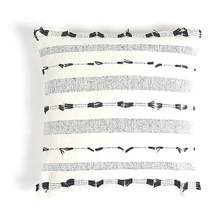 Black N White Monochromed Cotton Cushion Cover - Urban Ladder