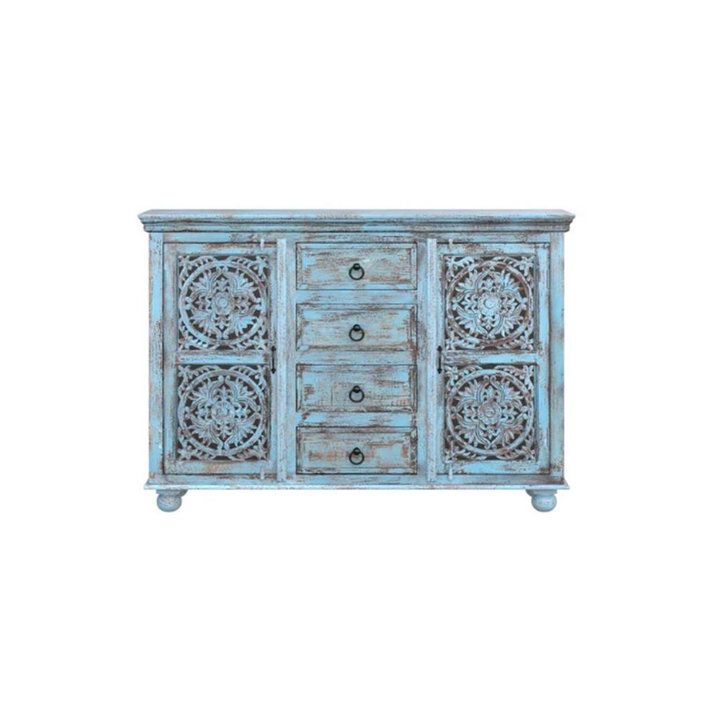 Azha Carving Sideboard -Finish - distressed