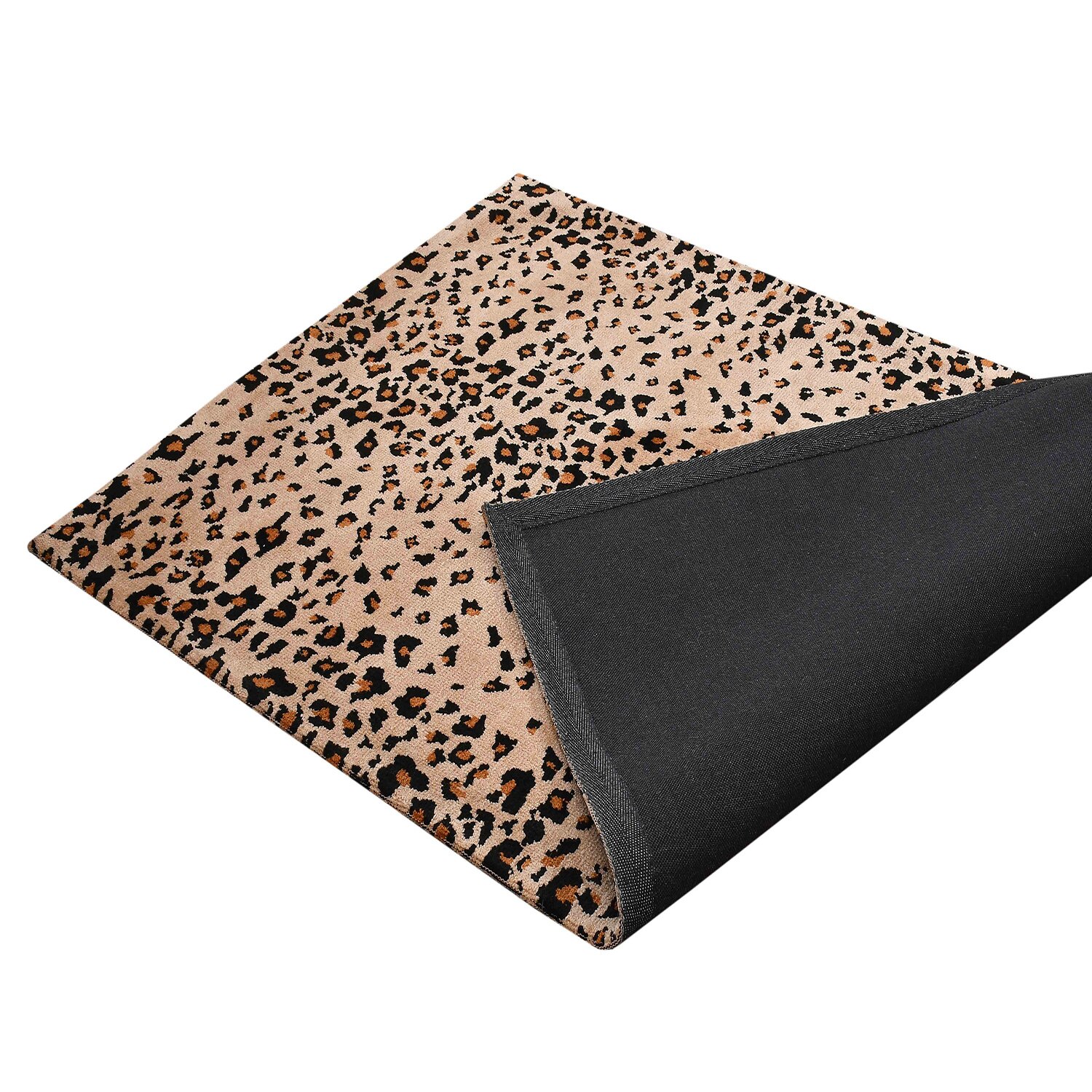 Multicolor Abstract Machine Made Polyester 5 X 7 Feet Carpet