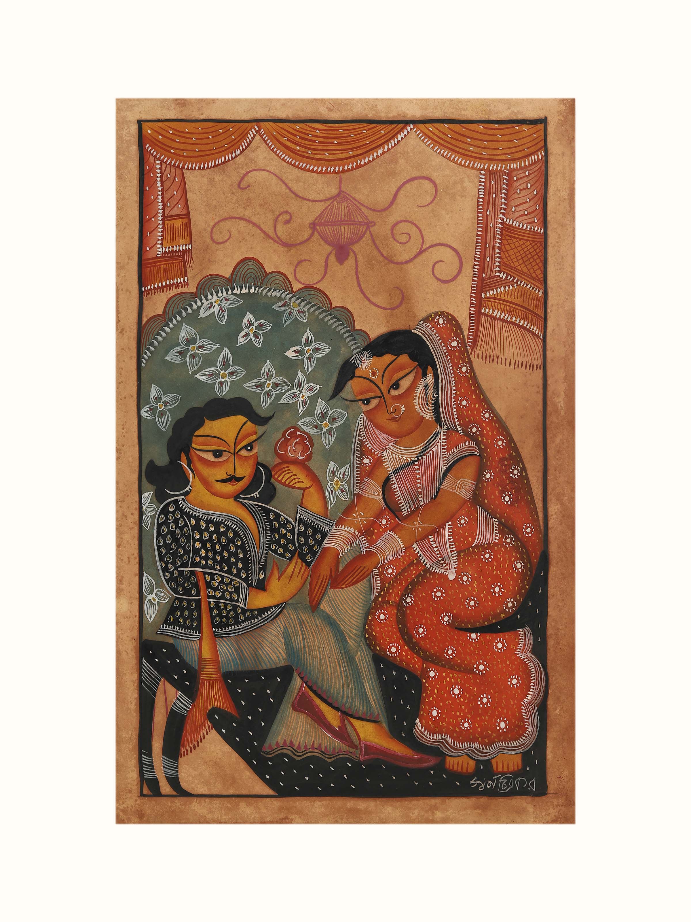 Babu Bibi Kalighat Painting