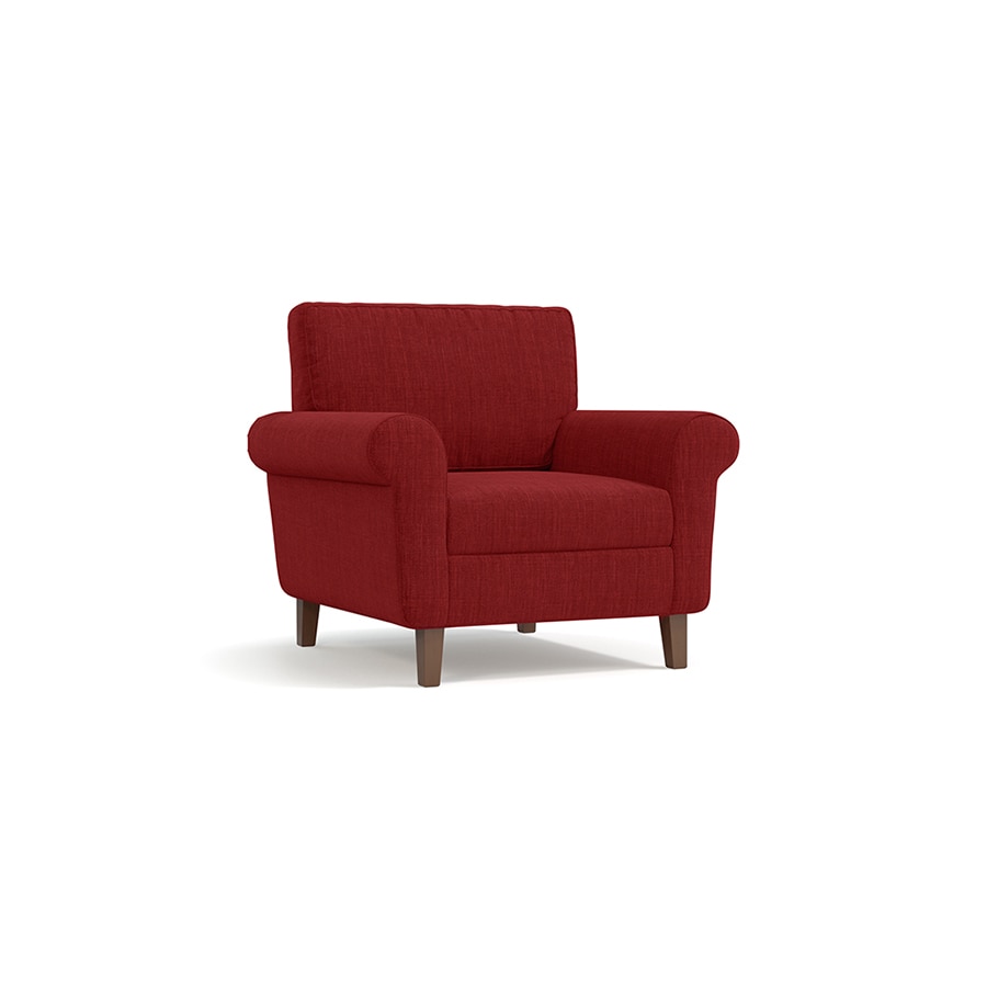 urban ladder Oxford 1 Seater Fabric Sofa in Salsa Red Colour-picture-18