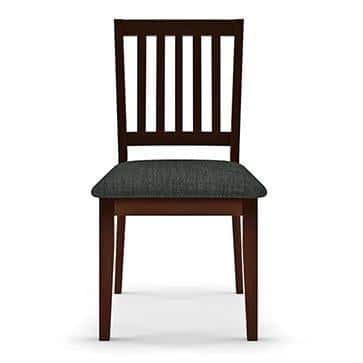 Matteo 4 Seater Dining Table Finish - Dark Walnut with set of 4 Diner Dining Chairs