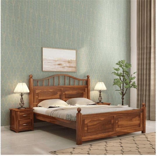 Adams Queen Size Bed Without Storage