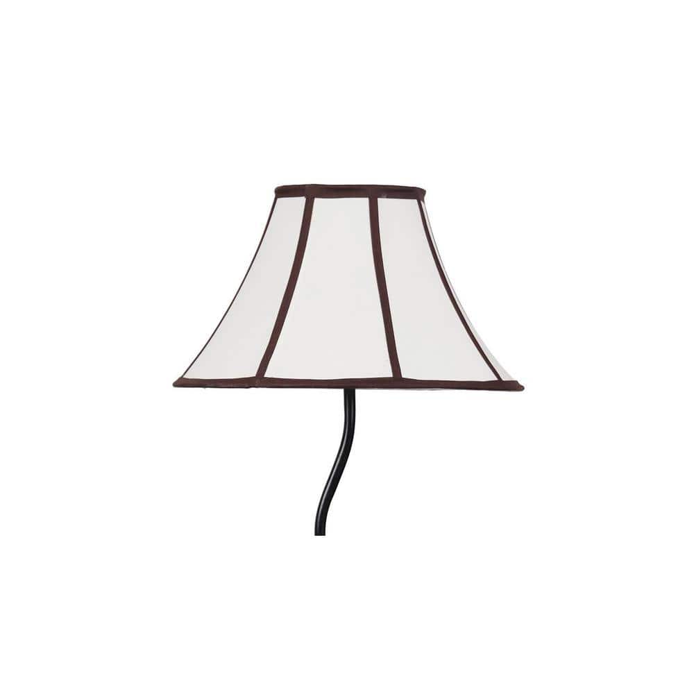 Axl Black Cotton Shade Floor Lamp