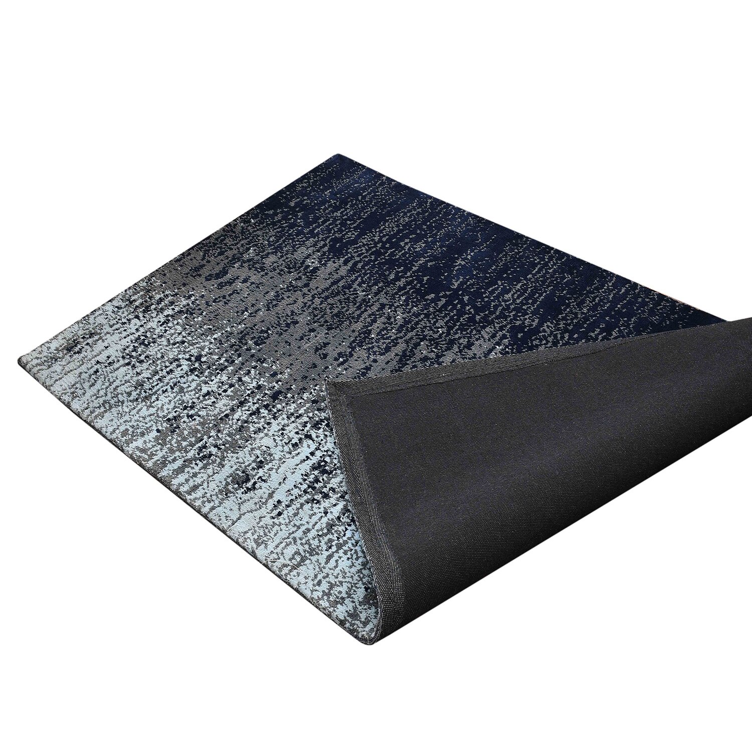 Multicolor Abstract Machine Made Polyester 4 X 6 Feet Carpet