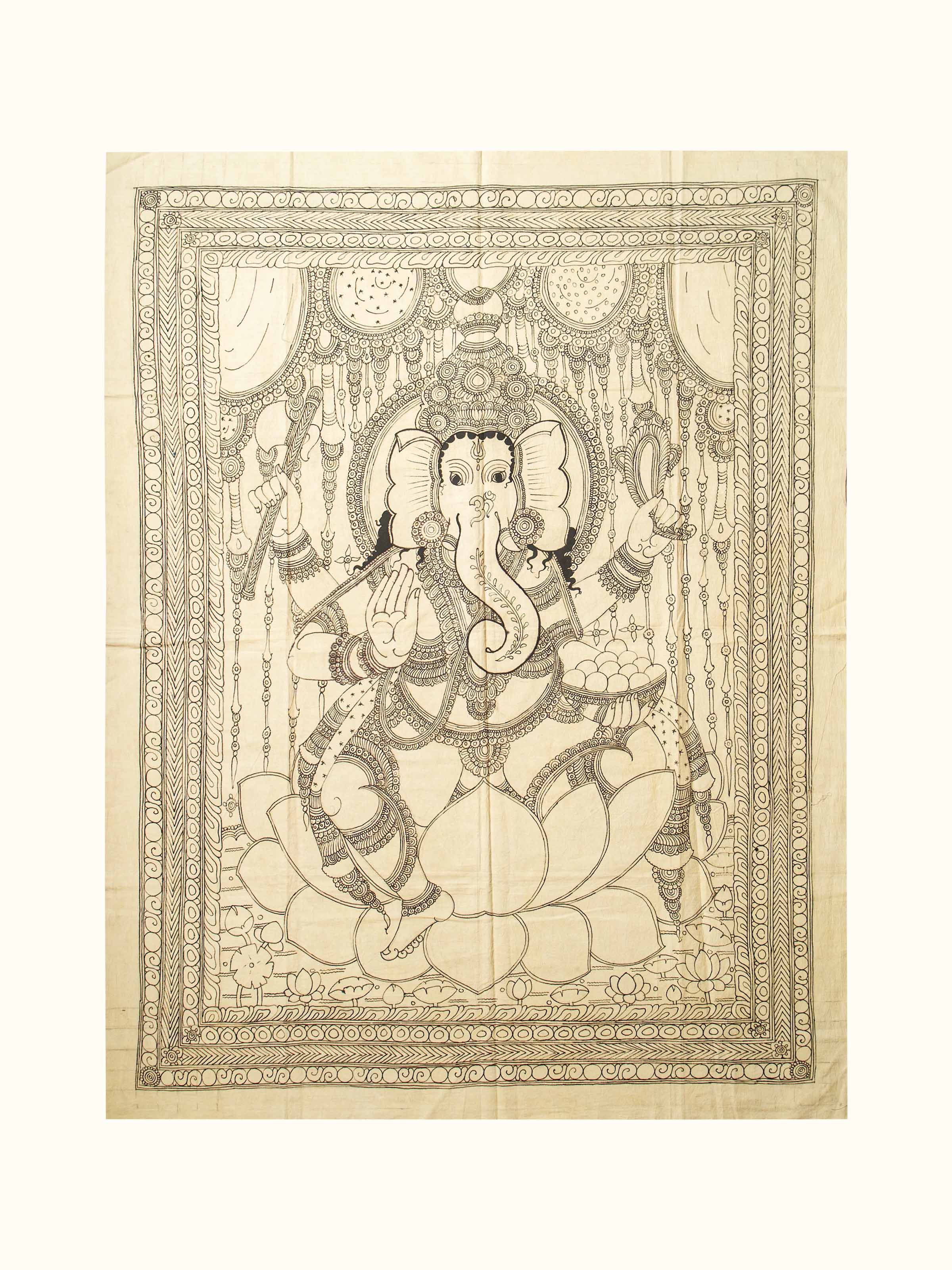 Ganesha Kalamkari Painting