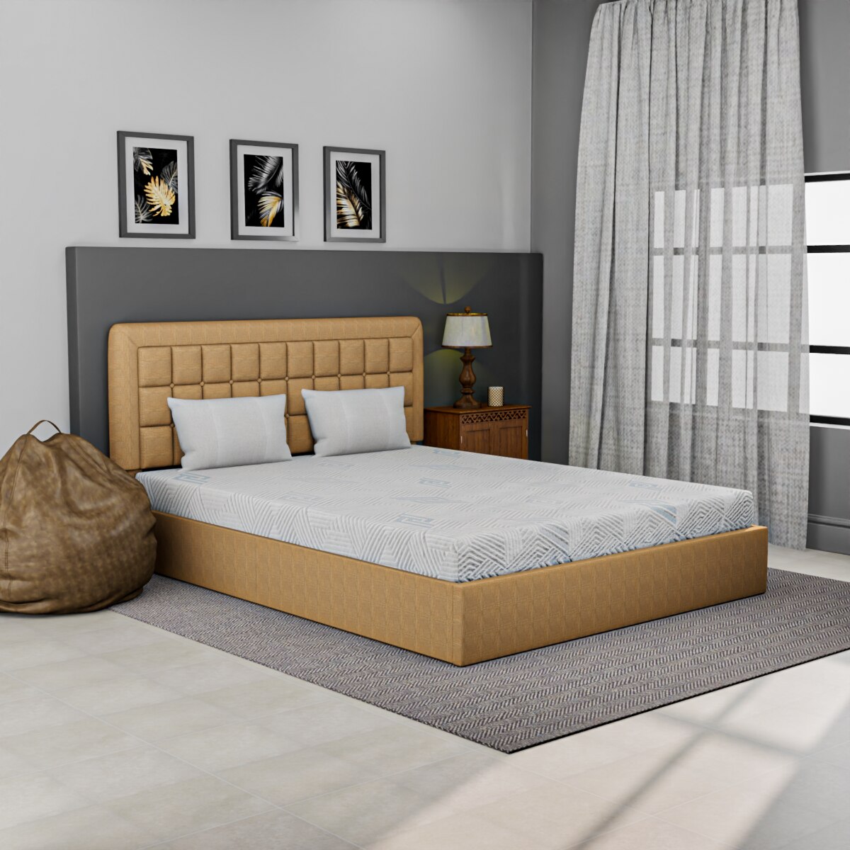 Drilled Air Cool Ortho Memory Queen Mattress 78 X 60 6 Inches