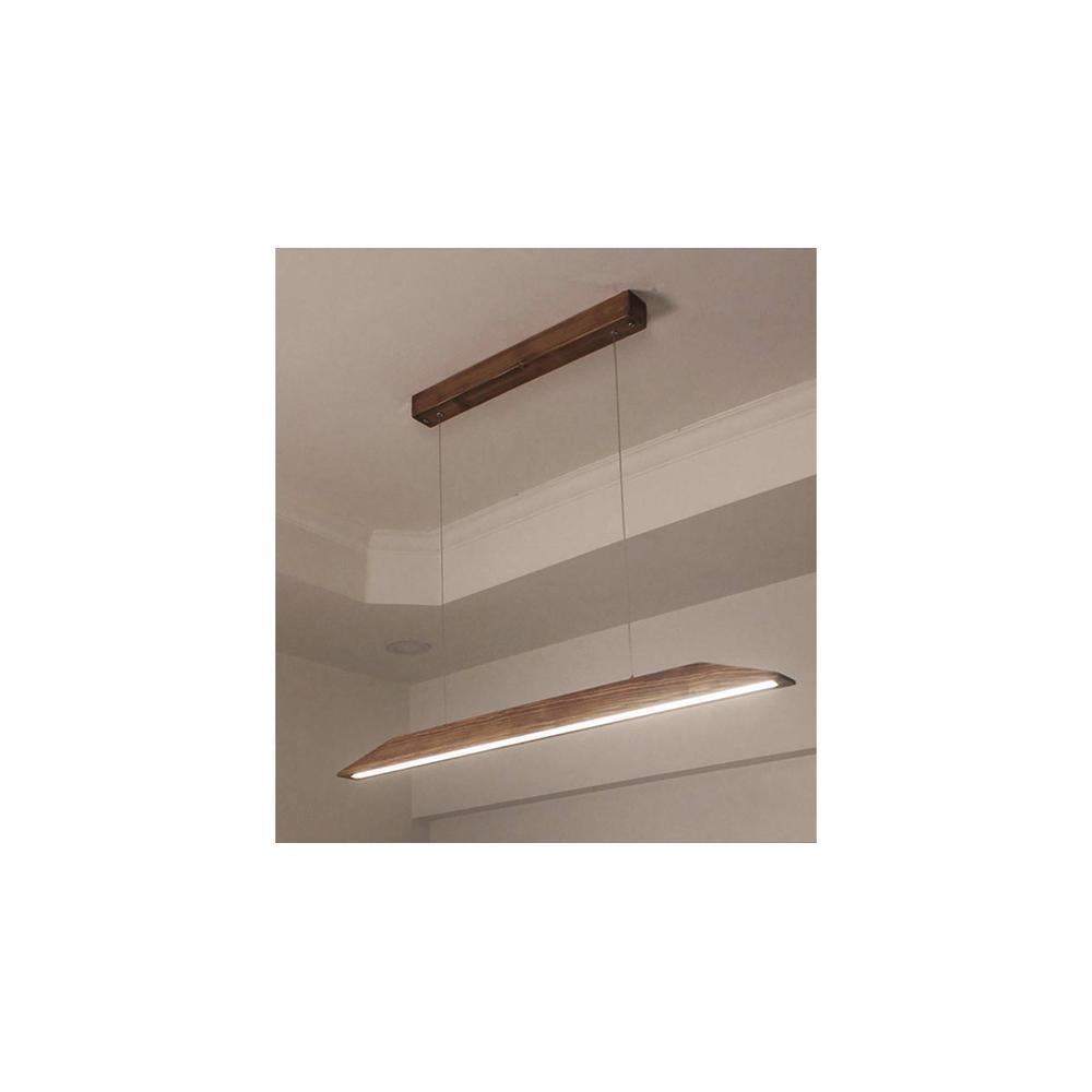 Venus 36 Brown Solid Wood Single Hanging Light