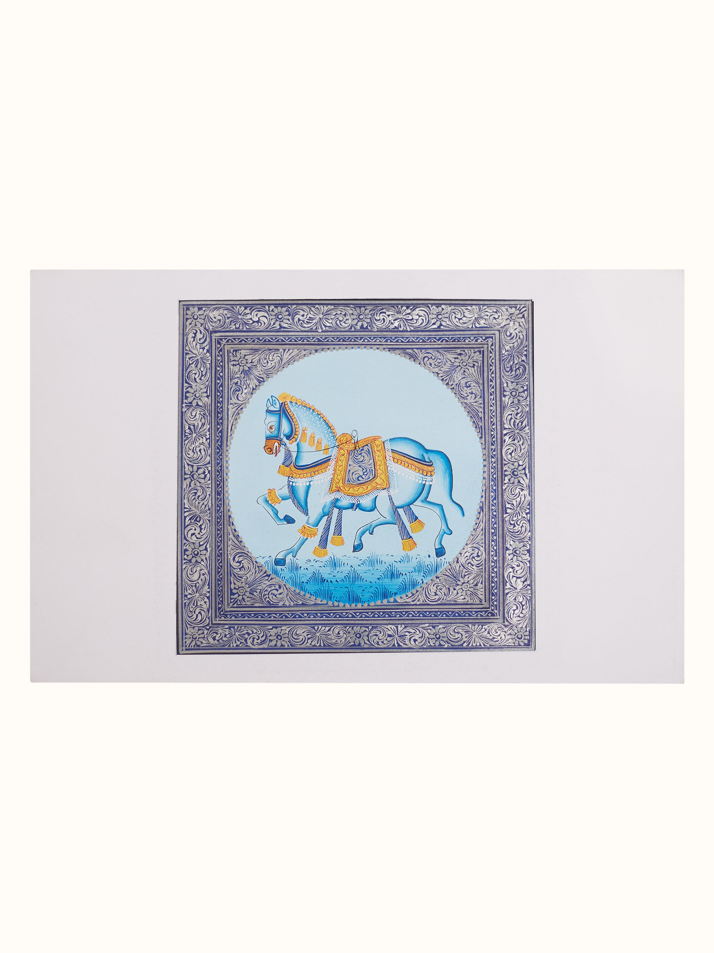 Single Horse Miniature Painting