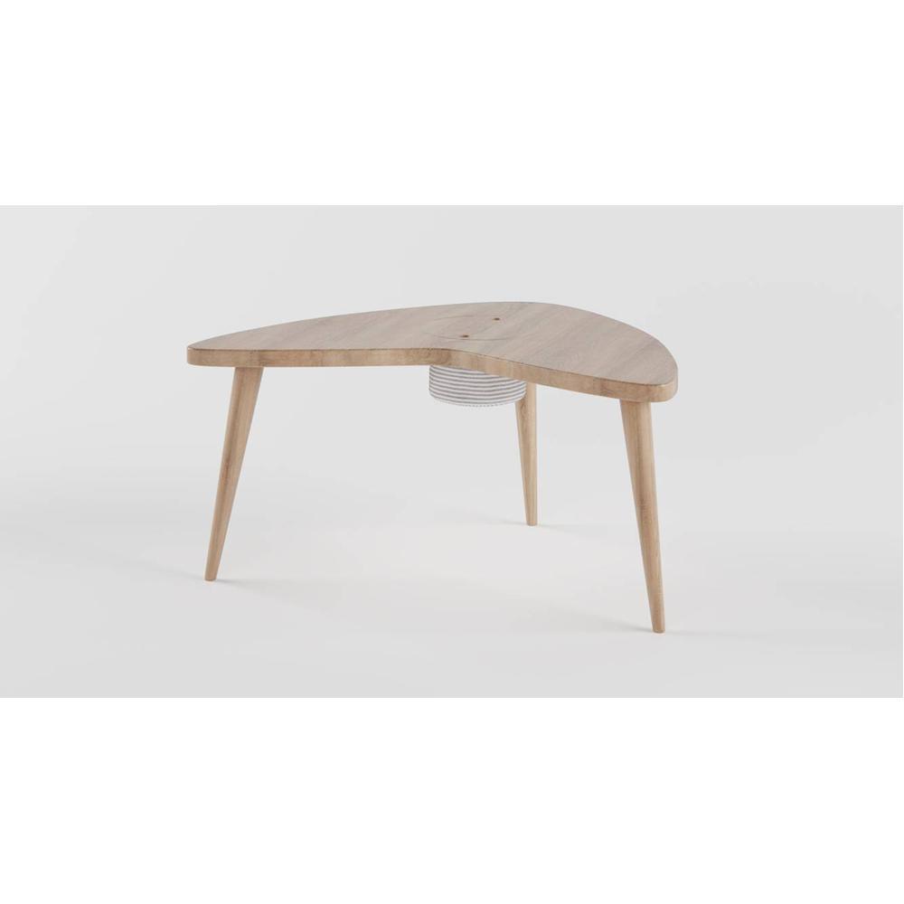 Boomerang Table Storage - Oak