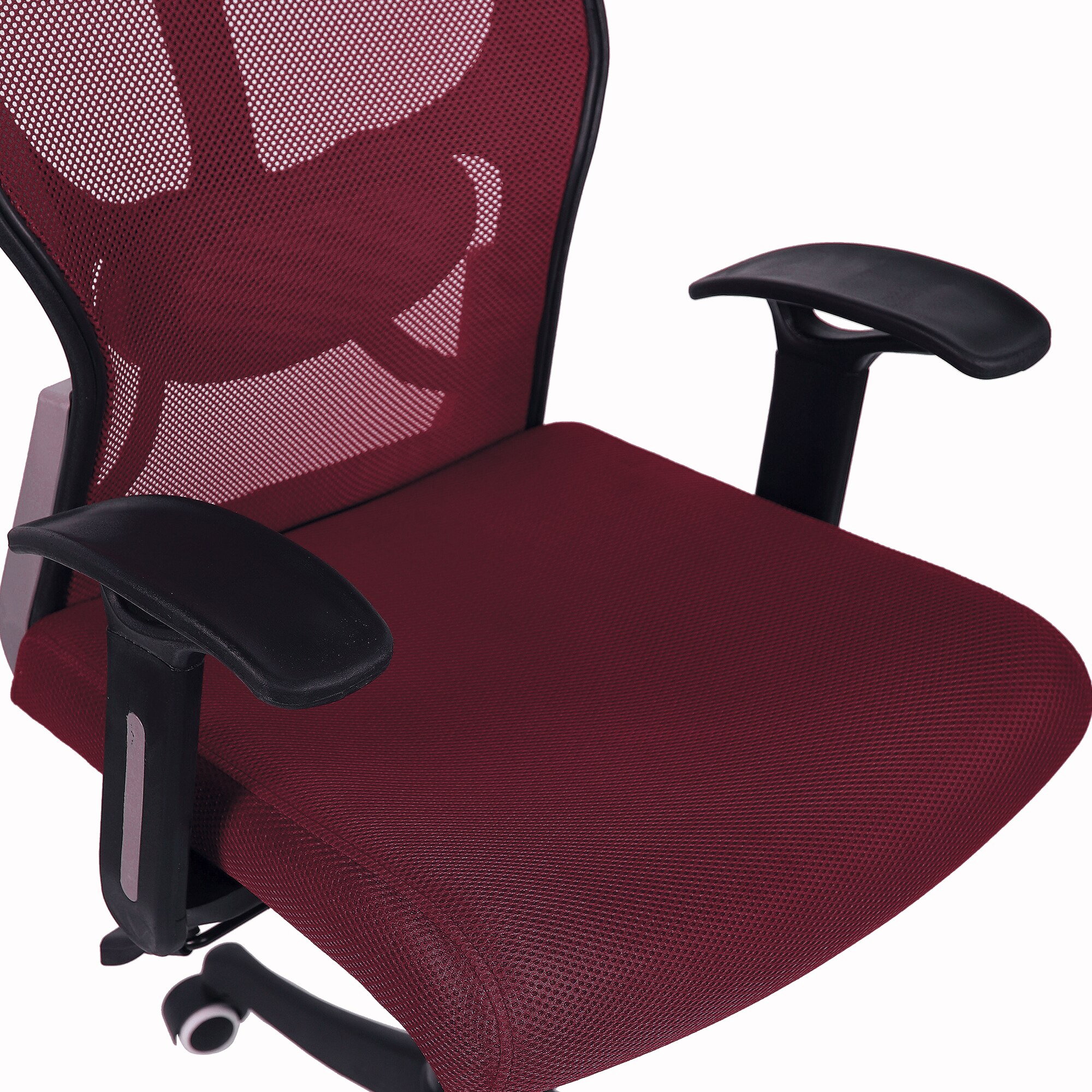 Reaii Mid Back Ergonomic Chair in Maroon Colour