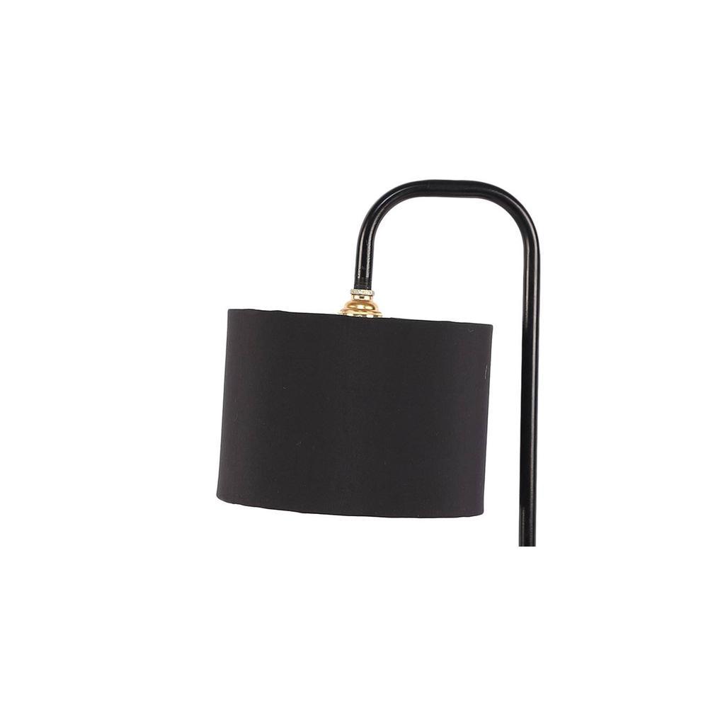 Danny Black Cotton Shade Table lamp