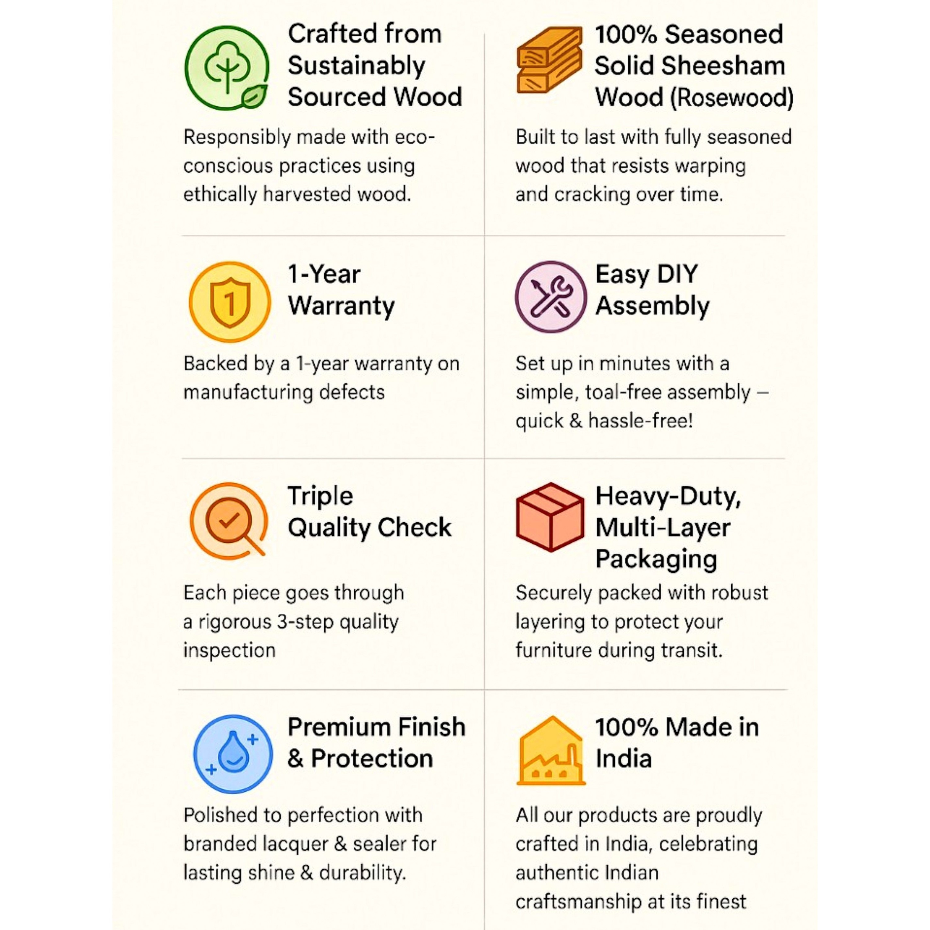 Sydney Sheesham Wood Coffee Table In Teak Finish