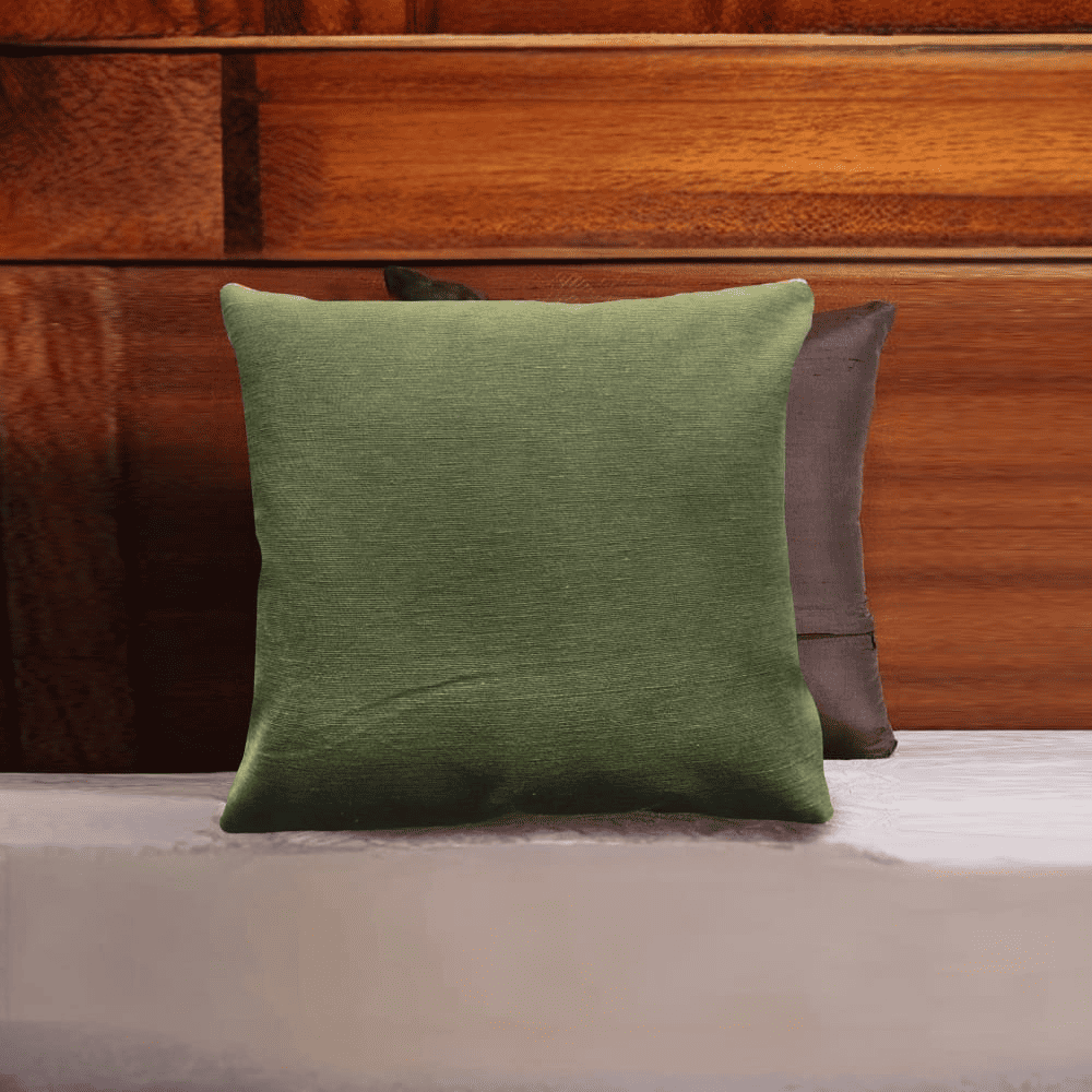 Shawn Green Cotton Cushion Cover