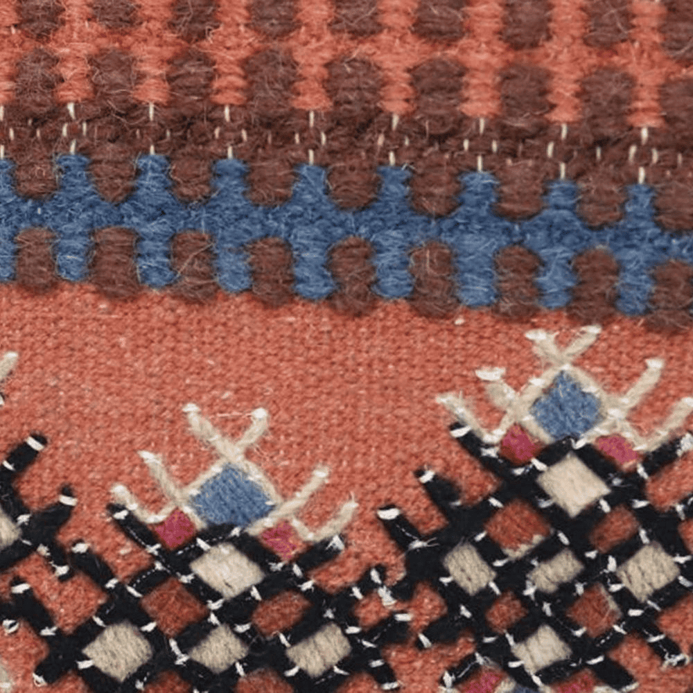 Kaine Multi-Coloured Wool Cushion Cover