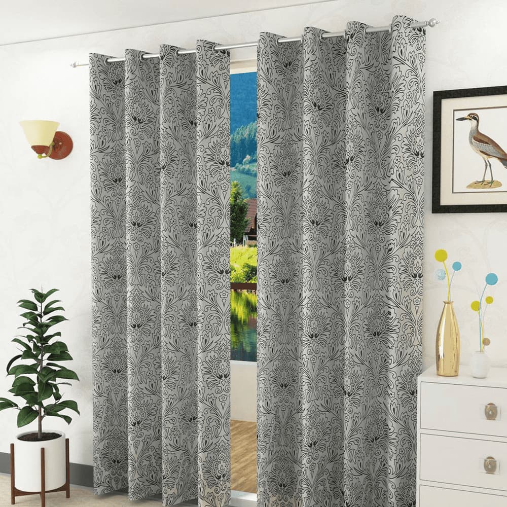 Magnolia Door Curtain - Set Of 2