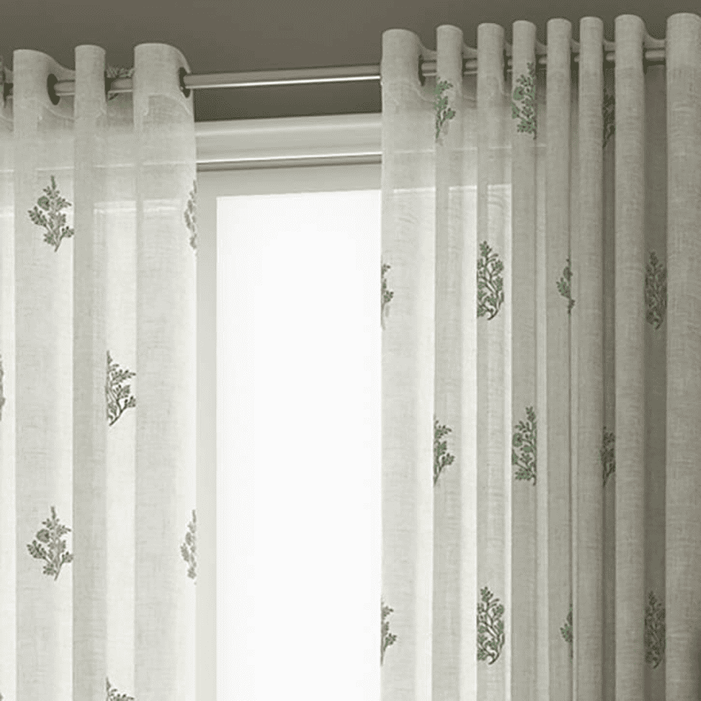 Jaisalmer Sheer Window Curtains   Set Of 2