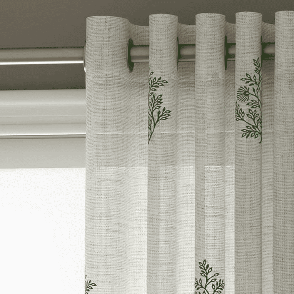 Jaisalmer Sheer Window Curtains   Set Of 2