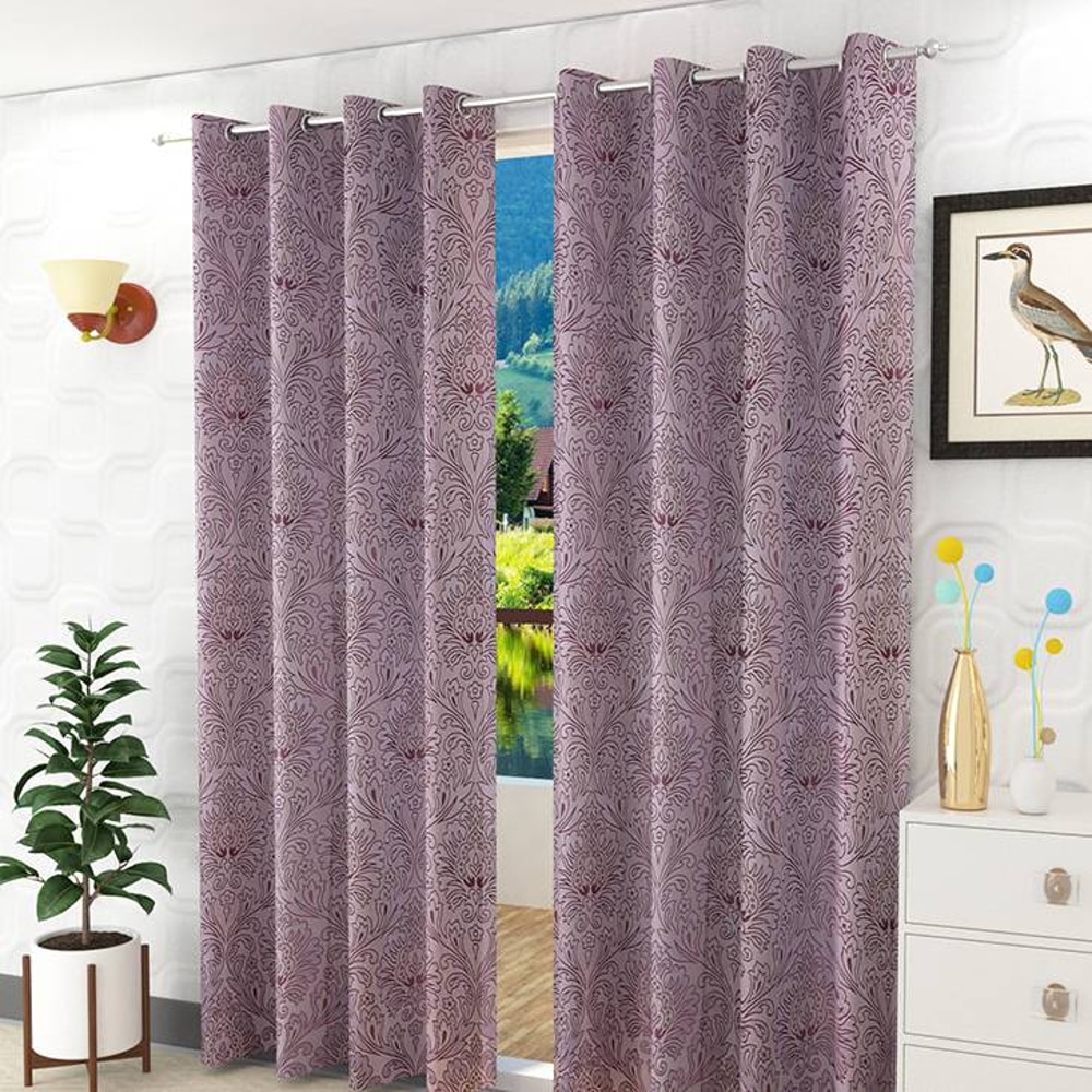 Magnolia Window Curtain   Set Of 2
