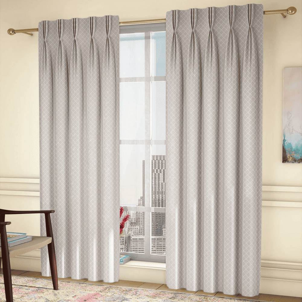 Ditsy Window Curtains   Set Of 2