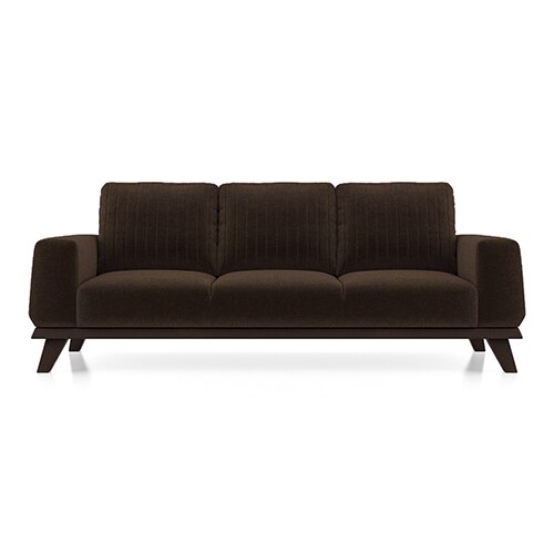 Granada Premium 3 Seater Fabric Sofa in Dark Earth Colour