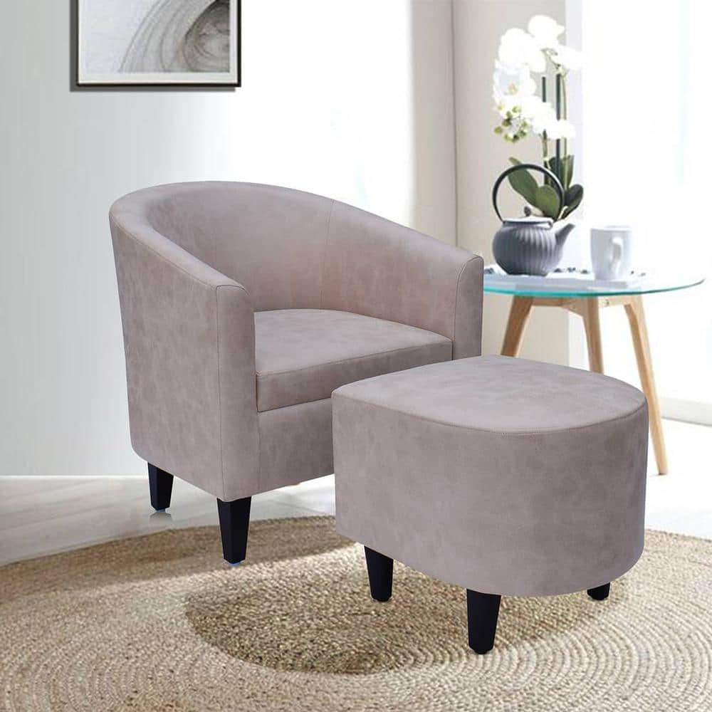 Valencia Solid Wood Accent Chair in Beige Colour - Arra