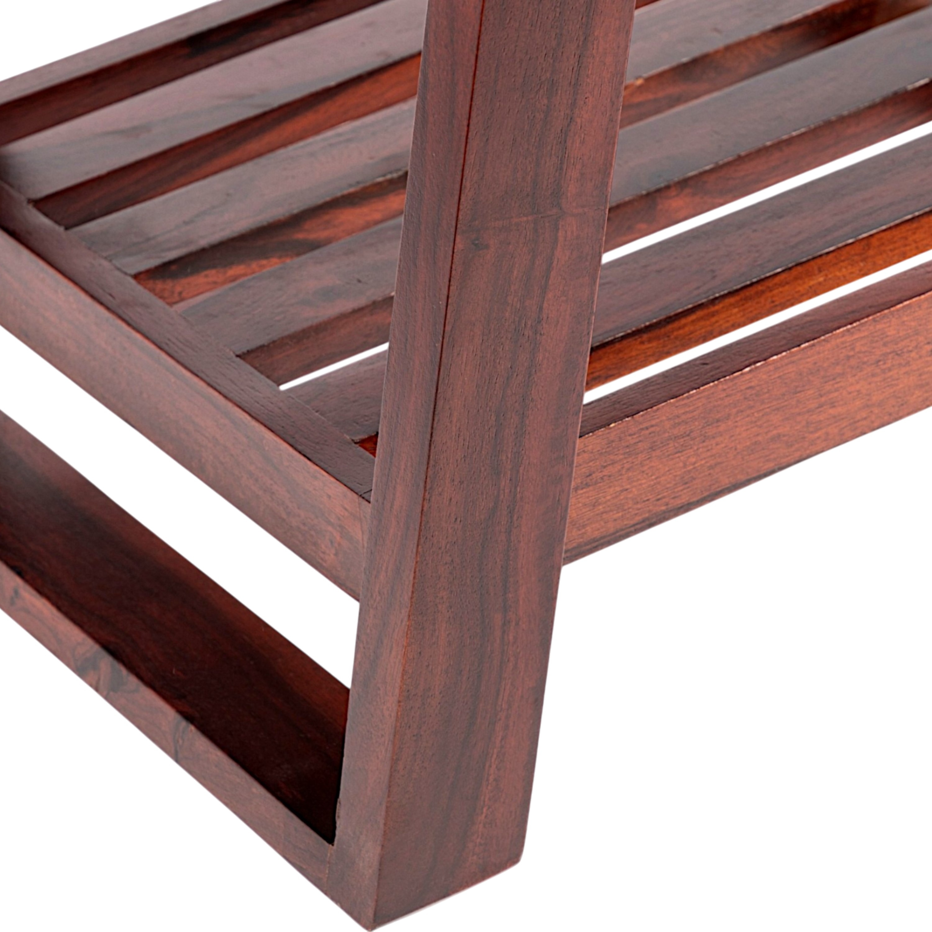 Alison Sheesham Wood Coffee Table In Walnut Finish