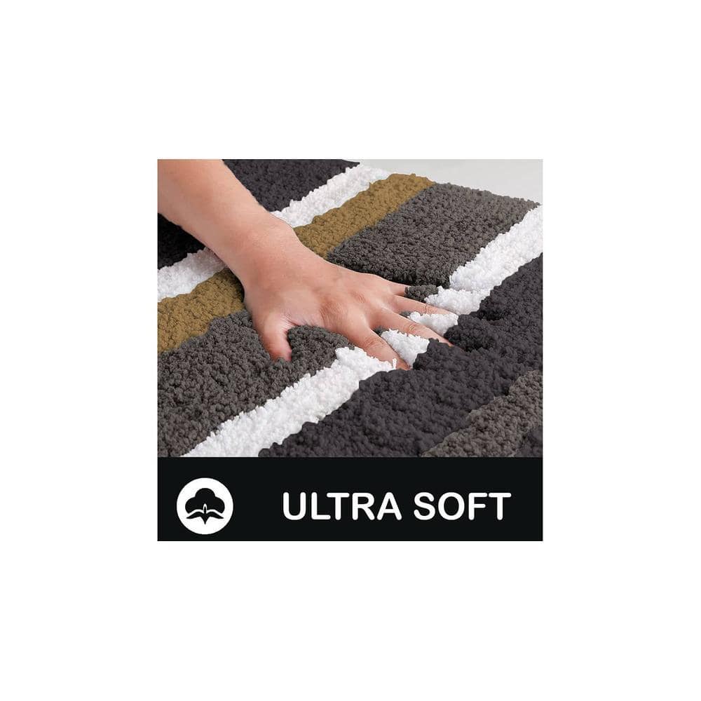 Bathmat 2500 GSM Microfiber Anti Skid Slip Water Absorbent Machine Washable and Quick Dry Italia Mats for Bathroom, Kitchen, Entrance