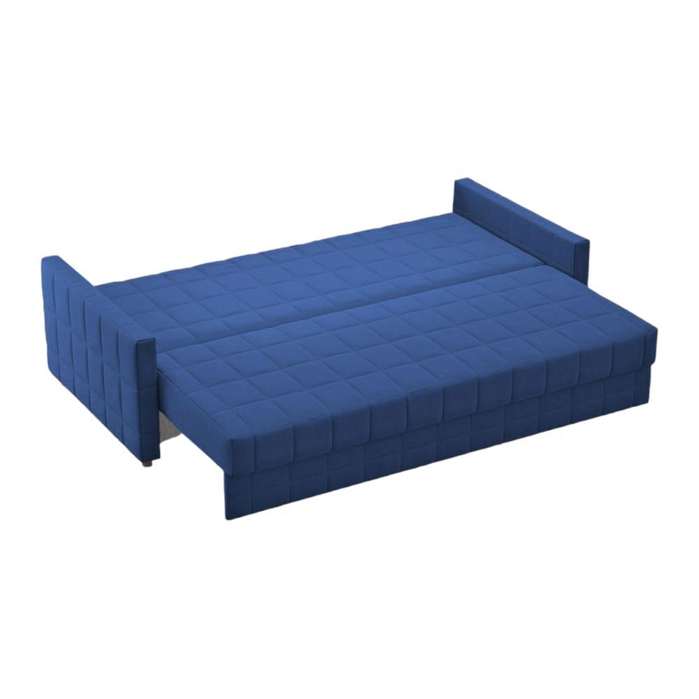 Alta 3 Seater Fold Out Sofa Cum Bed In Navy Bue Colour