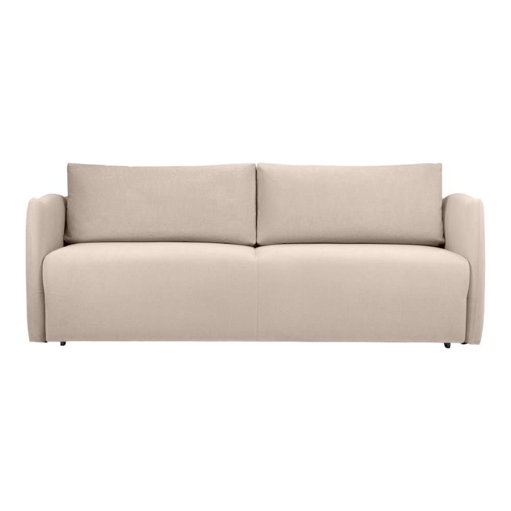 Vantella 3 Seater Fold Out Sofa Cum Bed In Cream Colour