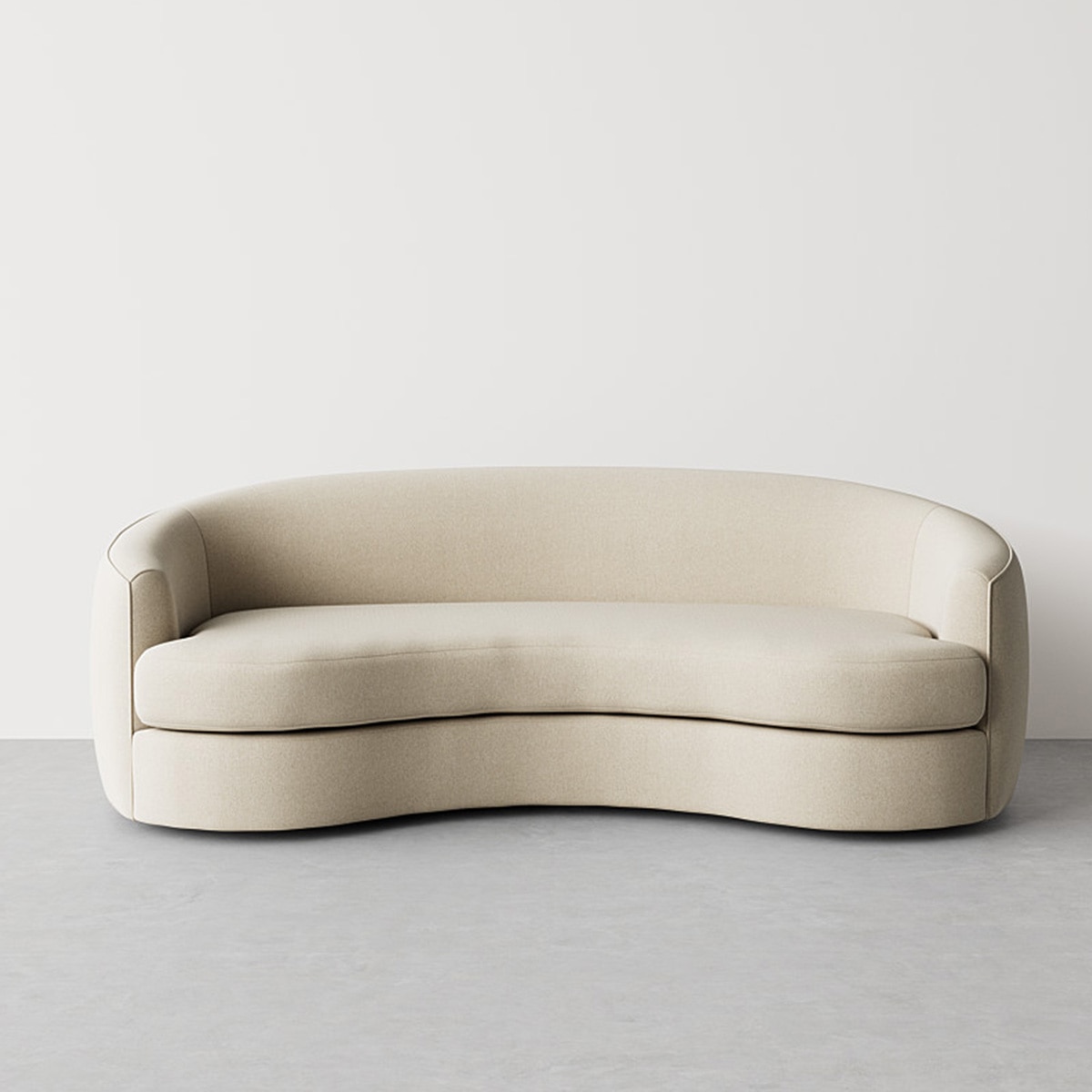 Storn Velvet 3 Seater Sofa in Cream Colour