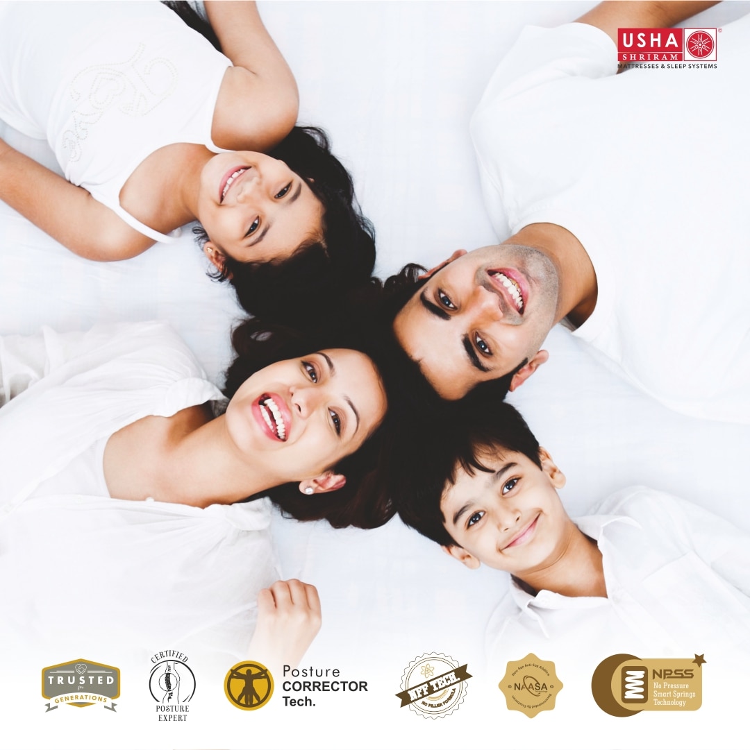 Usha Shriram Dual Comfort Soft & Firm Sides Single Size Mattress (Mattress Thickness: 8 Inches, Mattress Dimensions: 72 x 36 in)