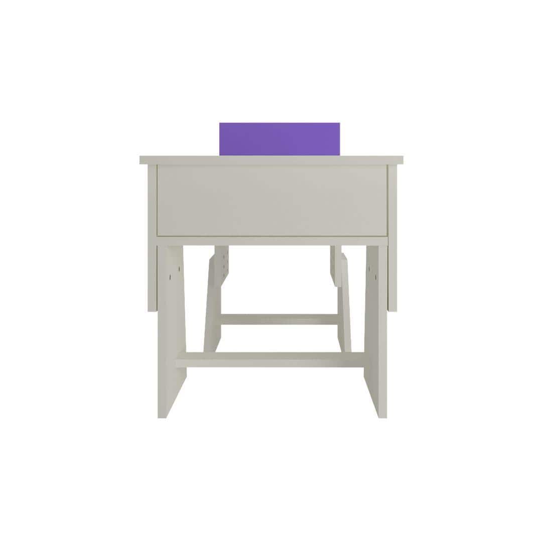 Utopia Extendable Toddler Study Desk and Chair Set in Lavender Purple Colour