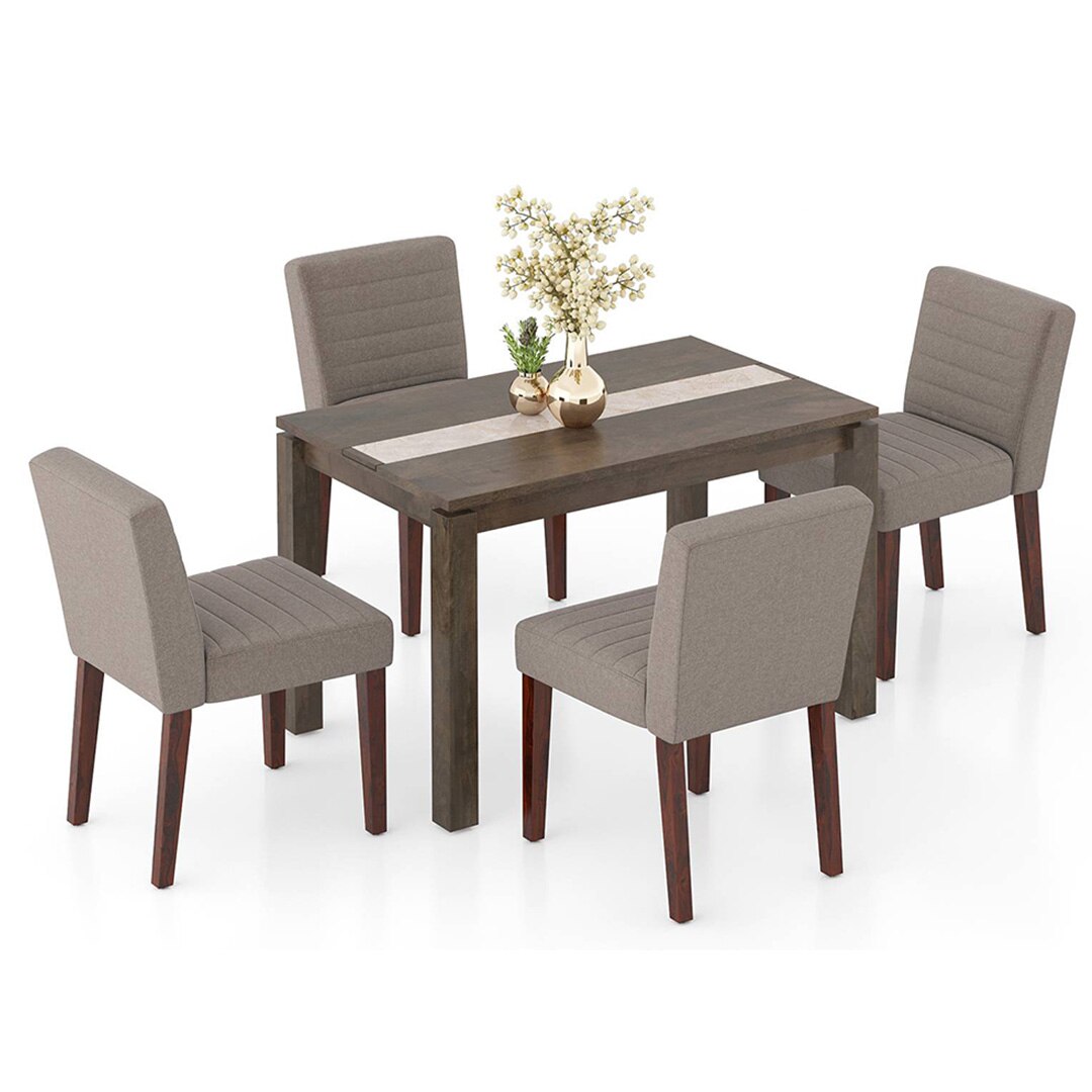 Atlas Solid Wood 6 Seater Compact Dining Table with Atlas Dining chair