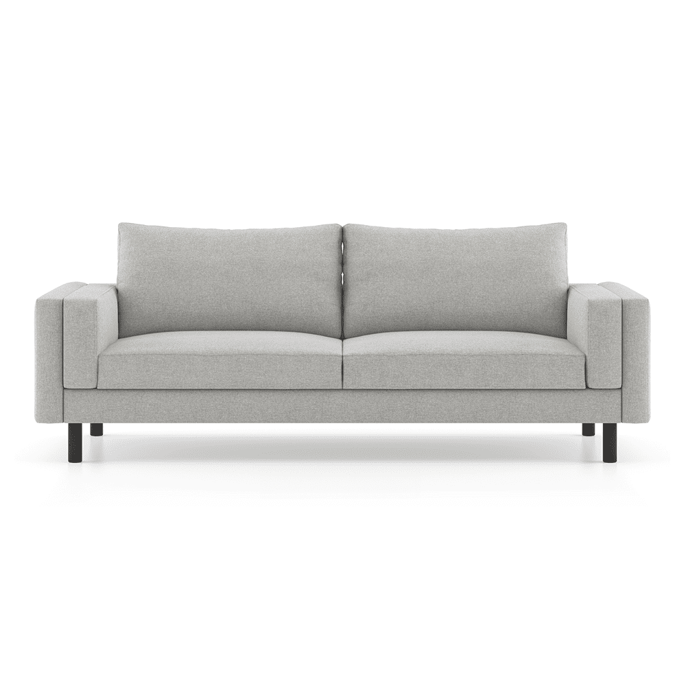 Nolan 3 Seater Fabric Sofa (Grey)