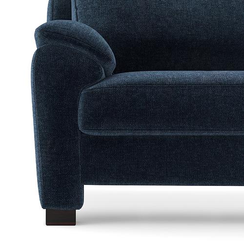 Farina Premium 2 Seater Fabric Sofa in Cobalt Colour