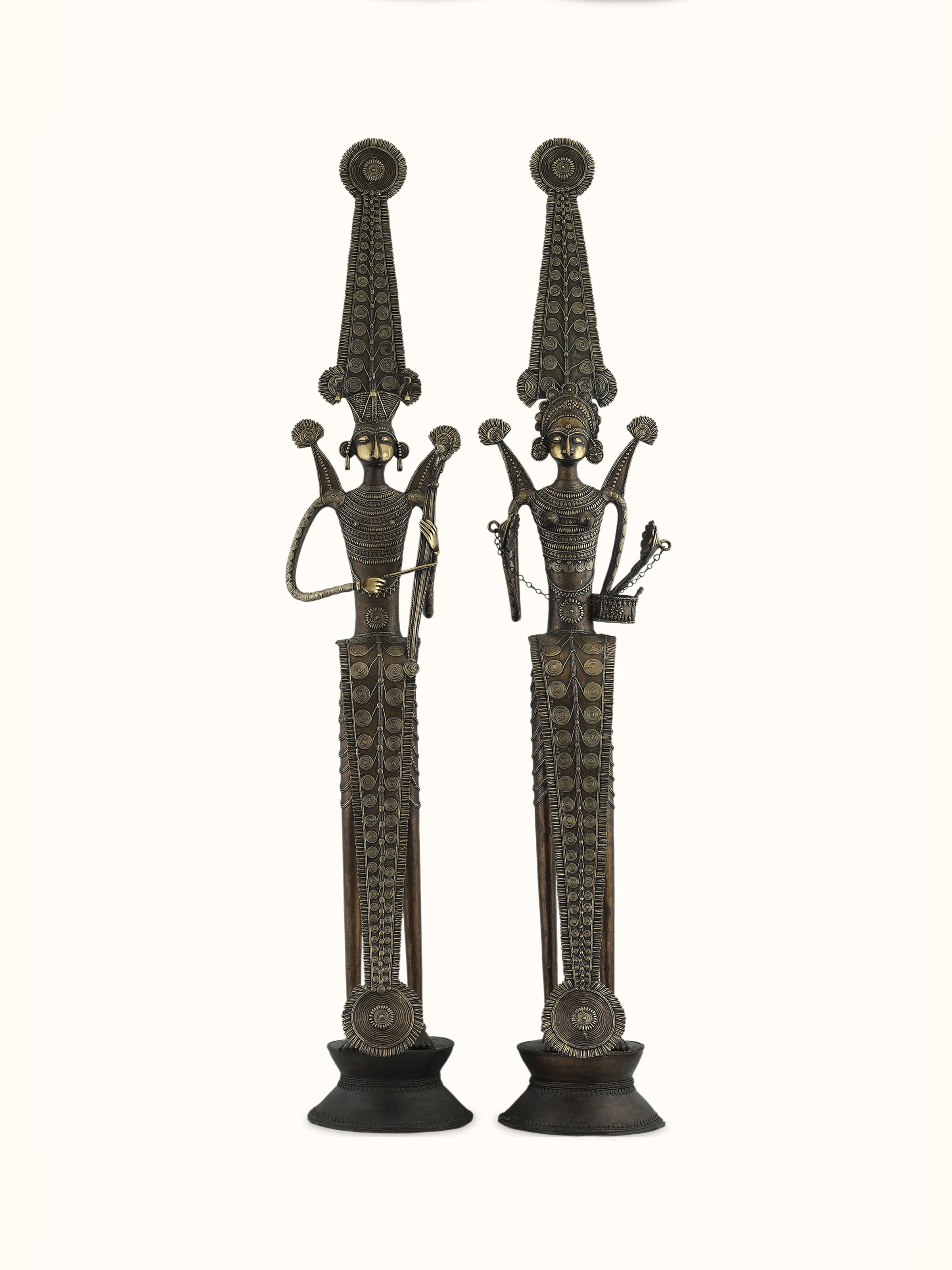 Dhokra Jhitku Mitki Brass Sculpture