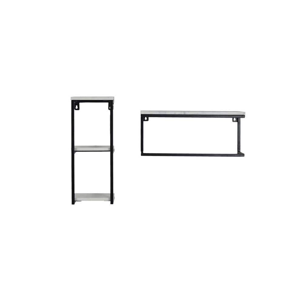 Claymint metal wall shelf