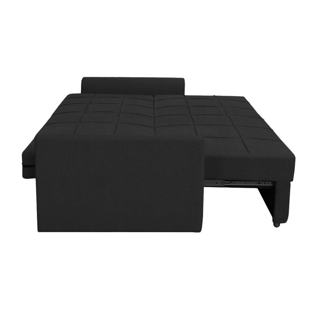 Barato 3 Pull Out Sofa Cum Bed In Black Colour