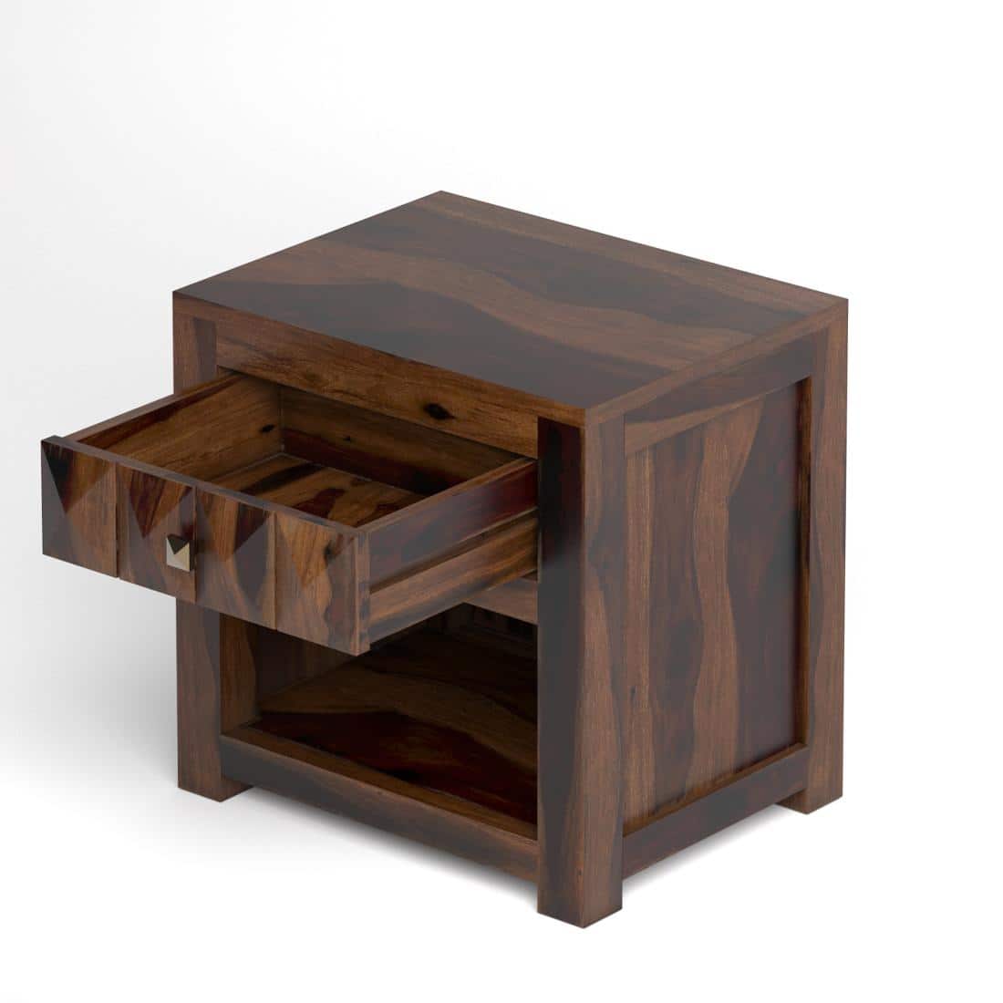 Diamond Solid Wood Bed Side In Provincial Teak Finsh