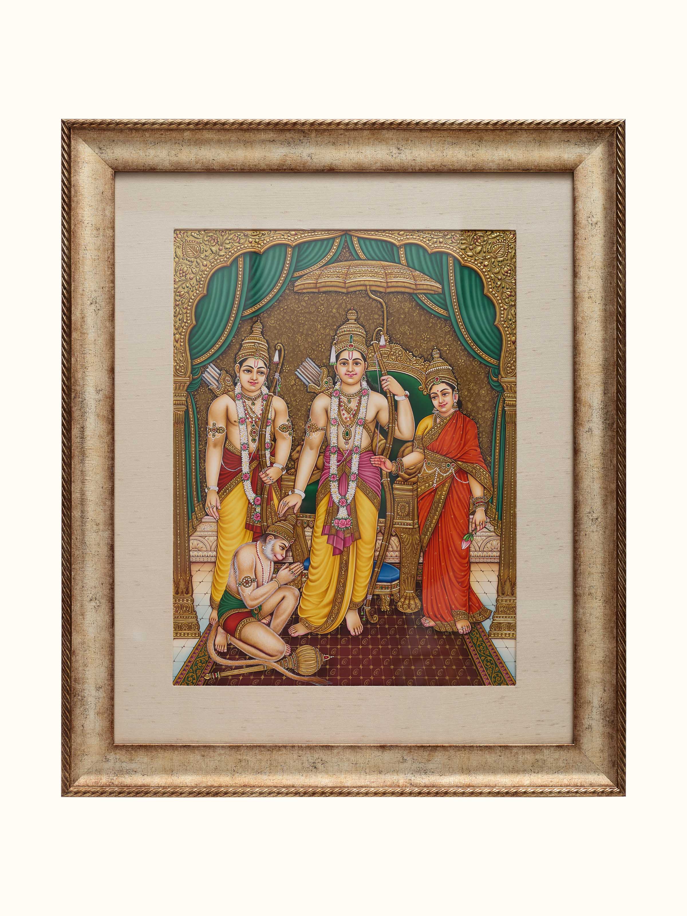 Ram Miniature Real Gold Painting