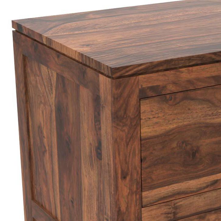 Magellan Solid Wood Chest of 6 Drawers in Teak Finish