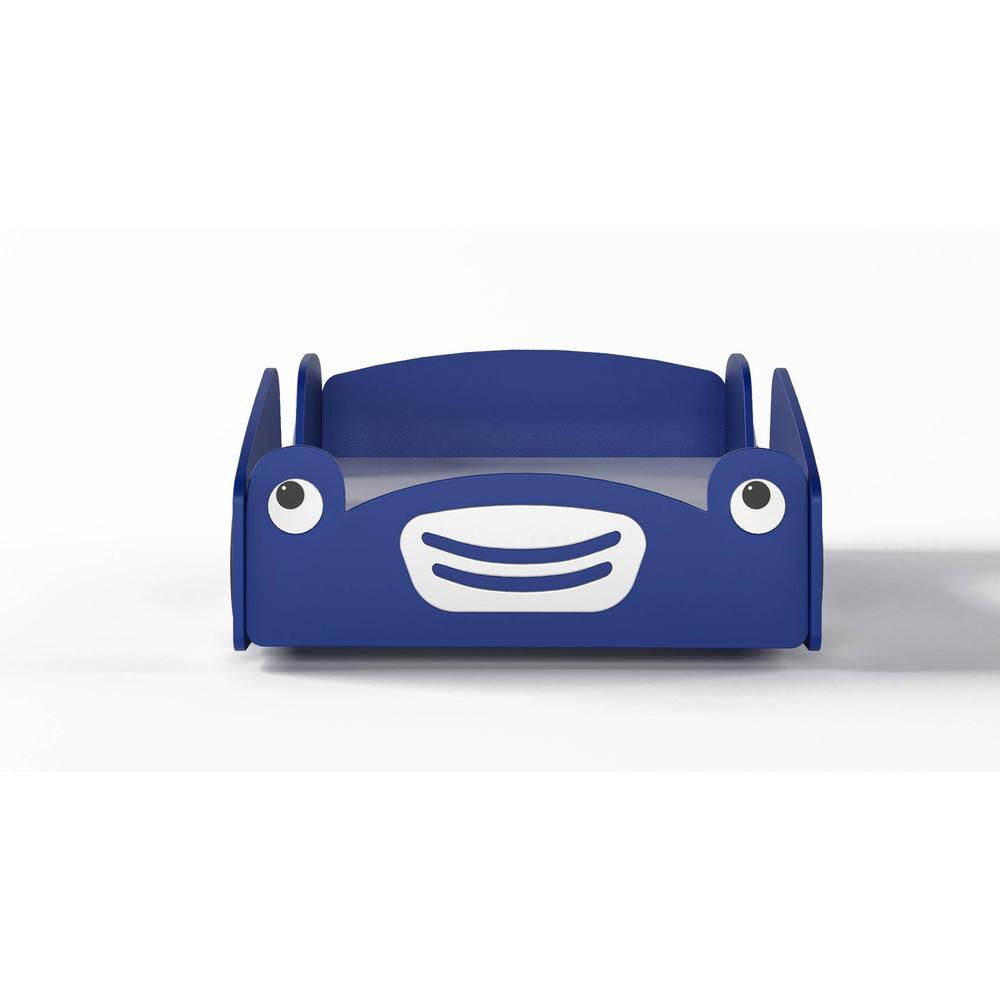 Street Car Engineered Wood Bed in Blue Colour