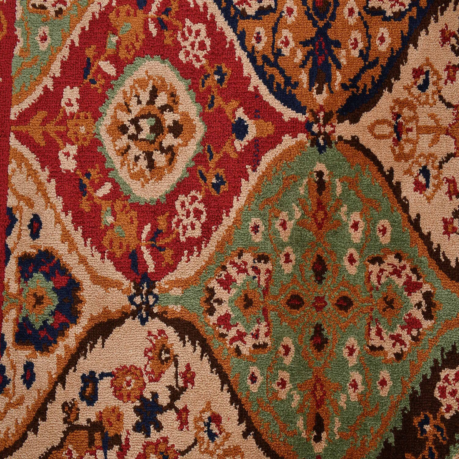 Multicolor Traditional Machine Made Polyester 2 X 5 Feet Carpet