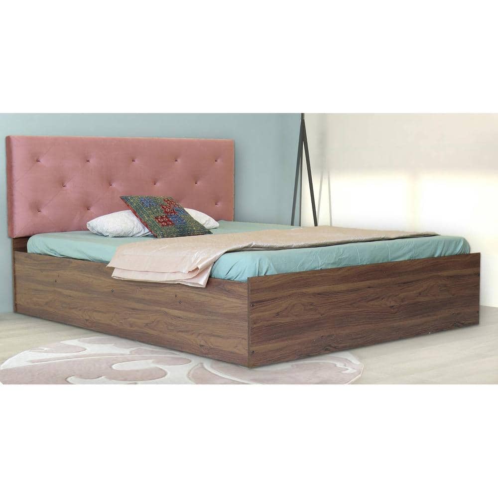Nirodhah Bed With Premium Leatherette Fabric And Box Storage Queen Bed